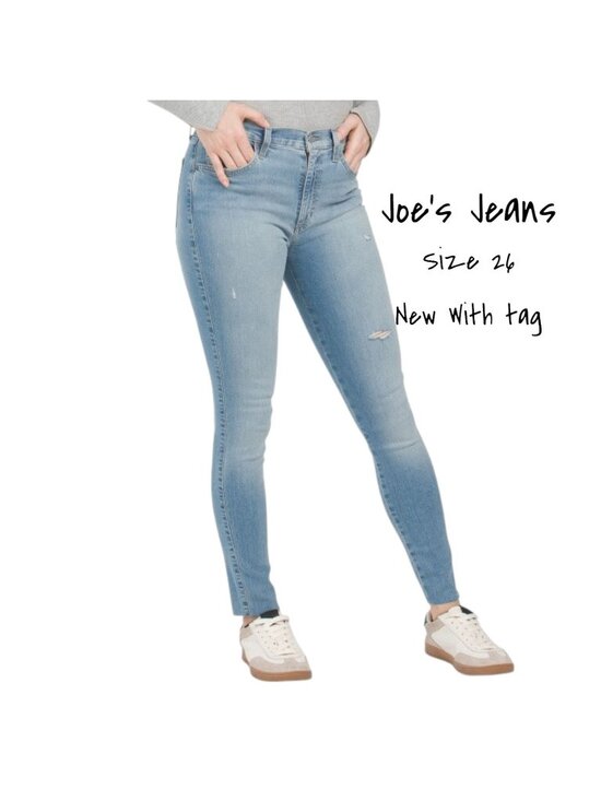 Joe's Jeans Denim - Joe's Jeans Women's Mid Rise Straight Ankle Denim Jeans 26 Blue - New with Tags